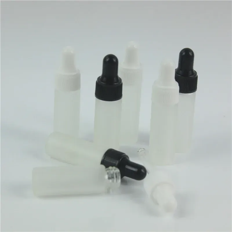 50pcs/lot 1ml 2ml 3ml 5ml Fashion Clear Glass Dropper bottle Mini Frosted Glass essential Oil bottle with hose vials