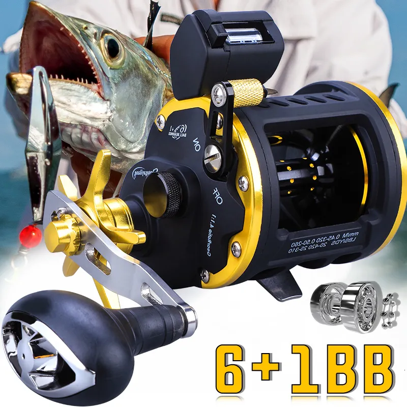 Baitcasting Reels Sougayilang Fishing Reel 3000 4000 Trolling Drum Bait Casting Ree Max Drag 20kg for Saltwater Tackle 230619