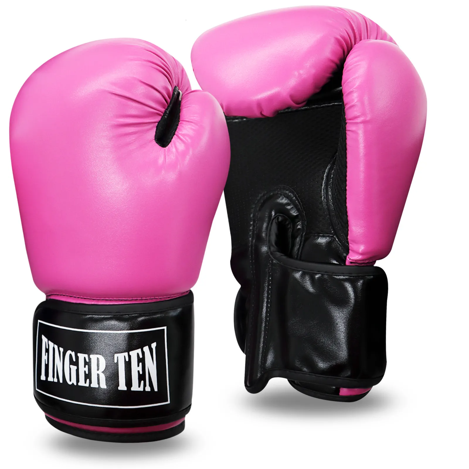 Guantes Boxeo Kickboxing Rosa 12/14 Oz Nacionales