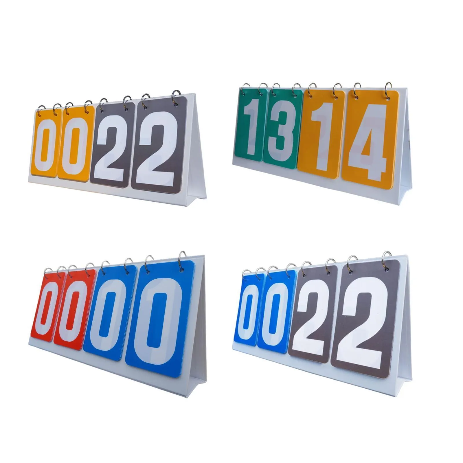 Altri articoli sportivi 4 cifre Flip Score Board Tabellone segnapunti da tavolo per giochi di grandi dimensioni portatile per pallina da tennis Pallacanestro Pallavolo Baseball Badminton 230619