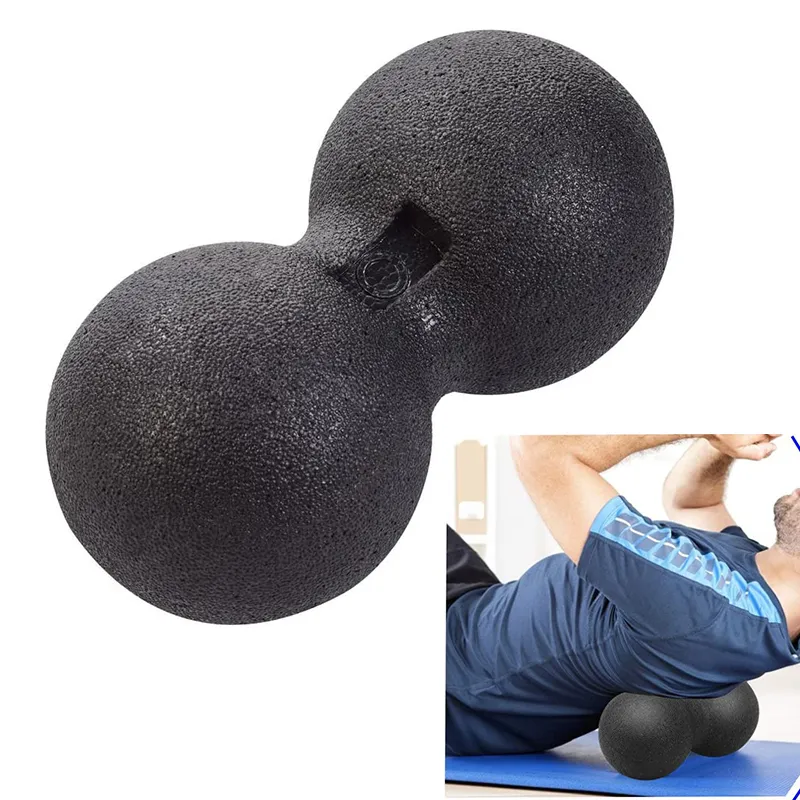 Fitness Balls Fitness Ball Massage Peanut Single Mobility Ball 12*24 cm för myofascial fysioterapi djup vävnadsmassage 230620