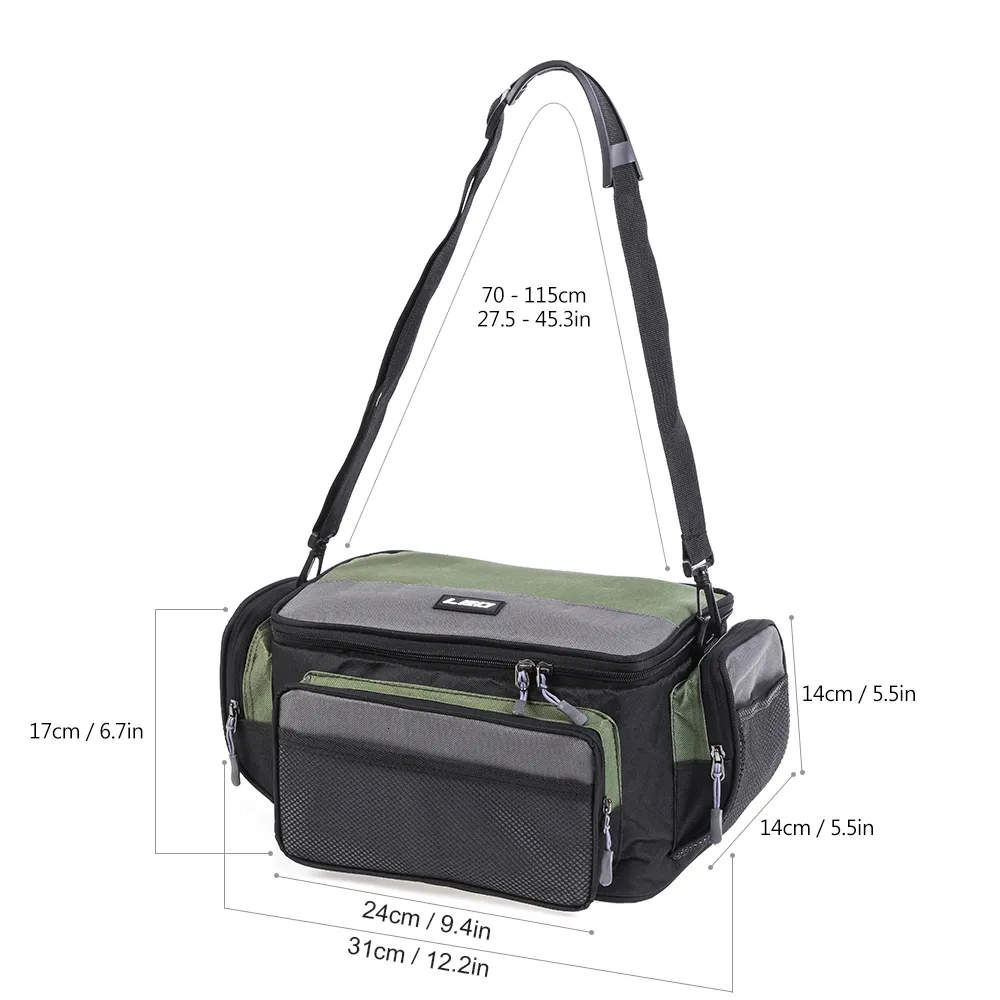Large Capacity Waterproof Fishing Tackle Bag Ideal For Outdoor