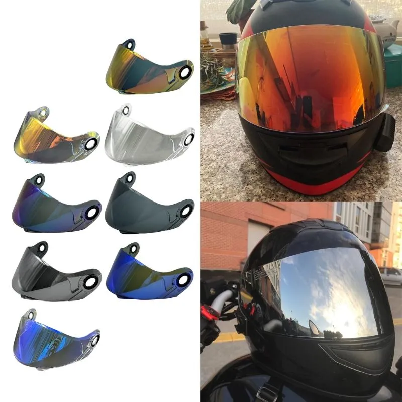 Capacete de substituição de capacete de motocicleta de vidro adequado para LS2 FF370 325 386 394 protetor facial externo viseira de capacetes de motocicleta com lente completa