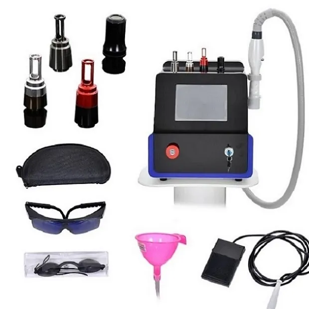 Professionnel Picolaser Picosecond Laser Q Commuté Nd Yag Laser Détatouage rouge jaune café toutes les couleurs détatouage salon de beauté Machine