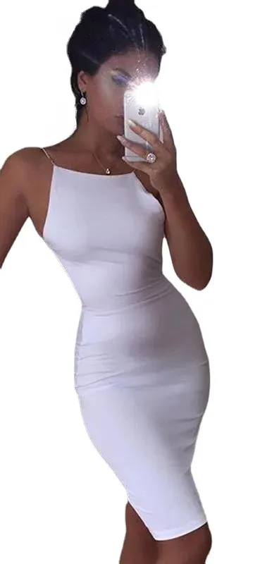 Backless White Knee-Length Satin Cocktail Dress with Scoop Neckline and  Built-in Bra from Dhgate Cocktail Dresses