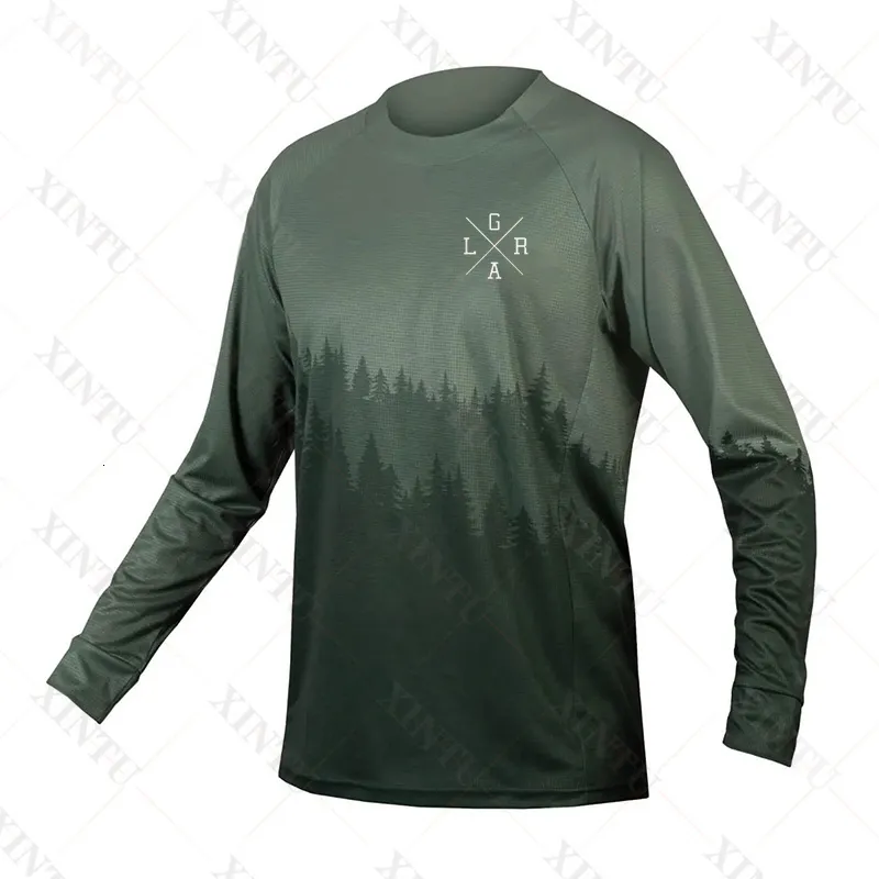 Cyclisme Chemises Tops Loose Rider Hommes Maillot À Manches Longues Vtt Chemise BMX Descente Camiseta Motocross Mx Enduro Vêtements Respirants 230620