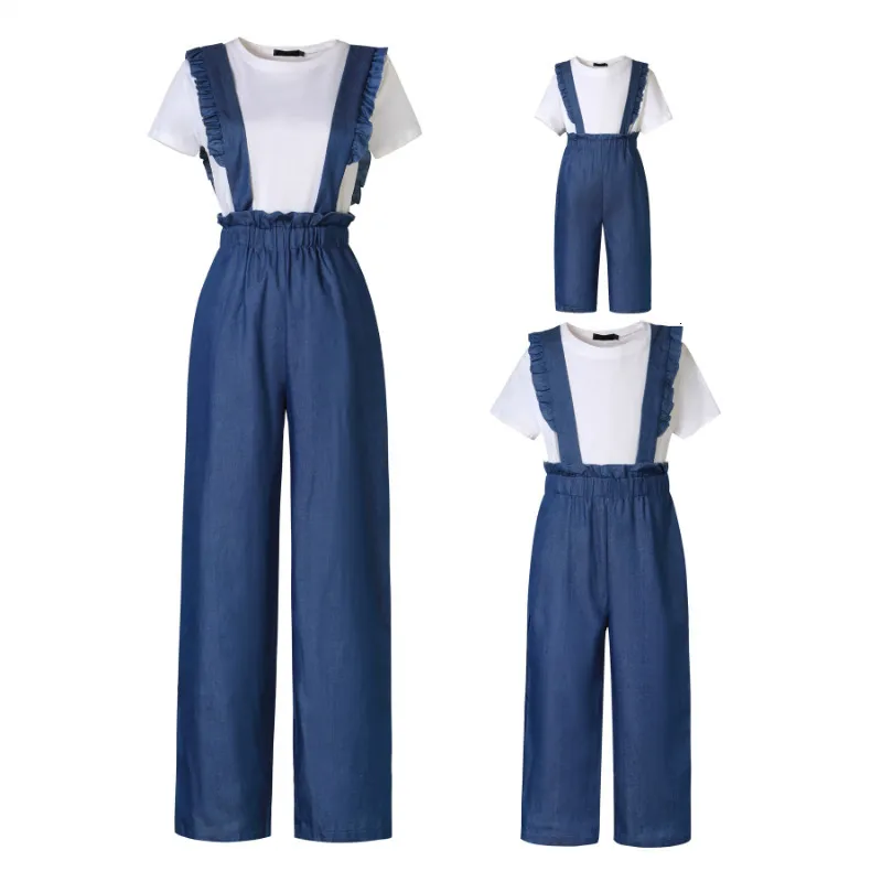 Cute Matching Jumpsuits Matching Family Denim Outfits Mom Me