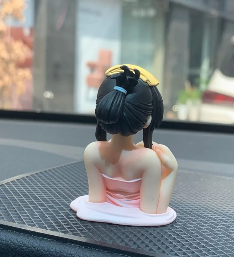 Anime Doll Car Anime Decor Desk Decor Interior Kanako Design Office  Ornament PVC 1pc Car Dashboard Chest Shaking