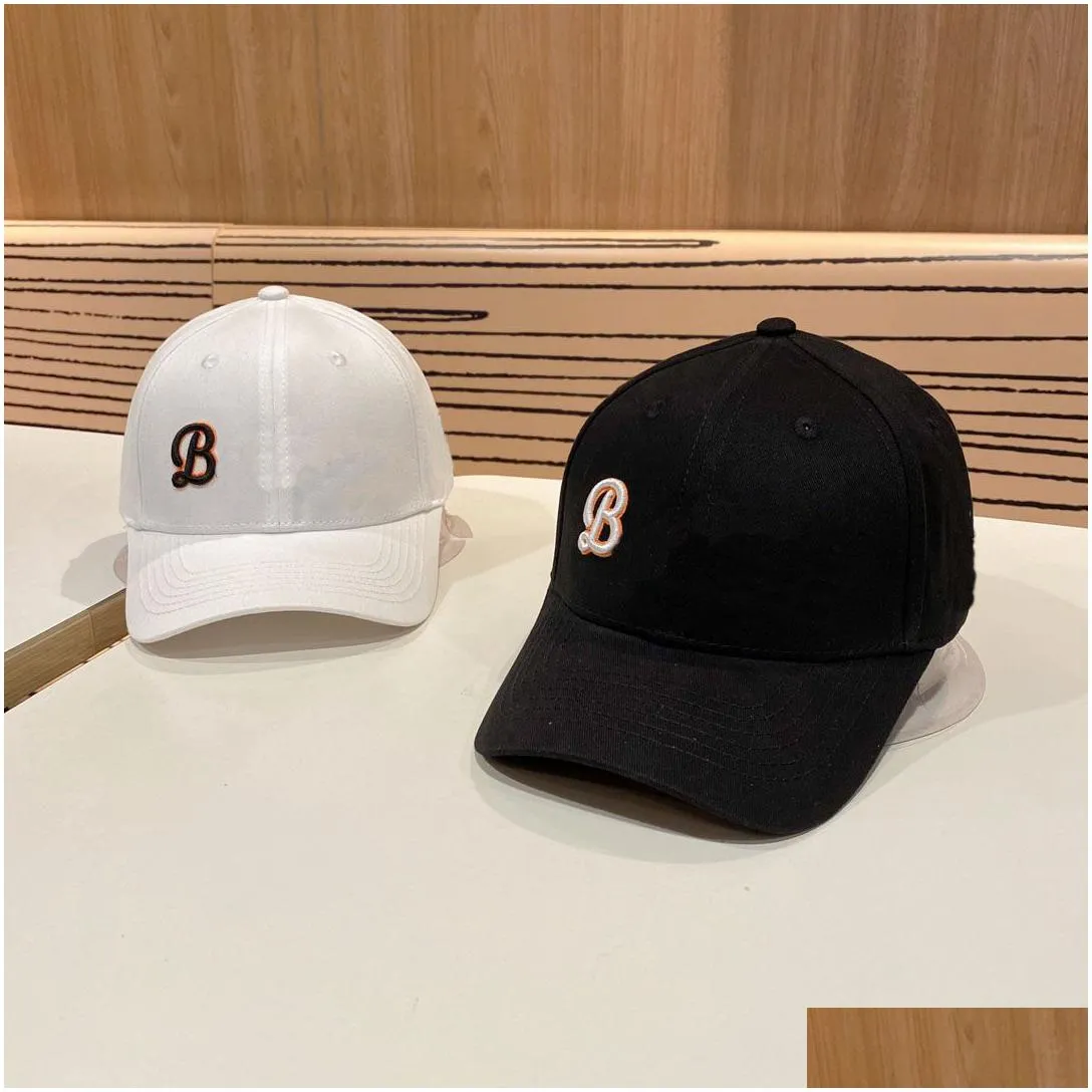 23ss 2color luxury brand fashion baseball cap summer men women letters print baseballs caps cotton couples pu leather casual hat