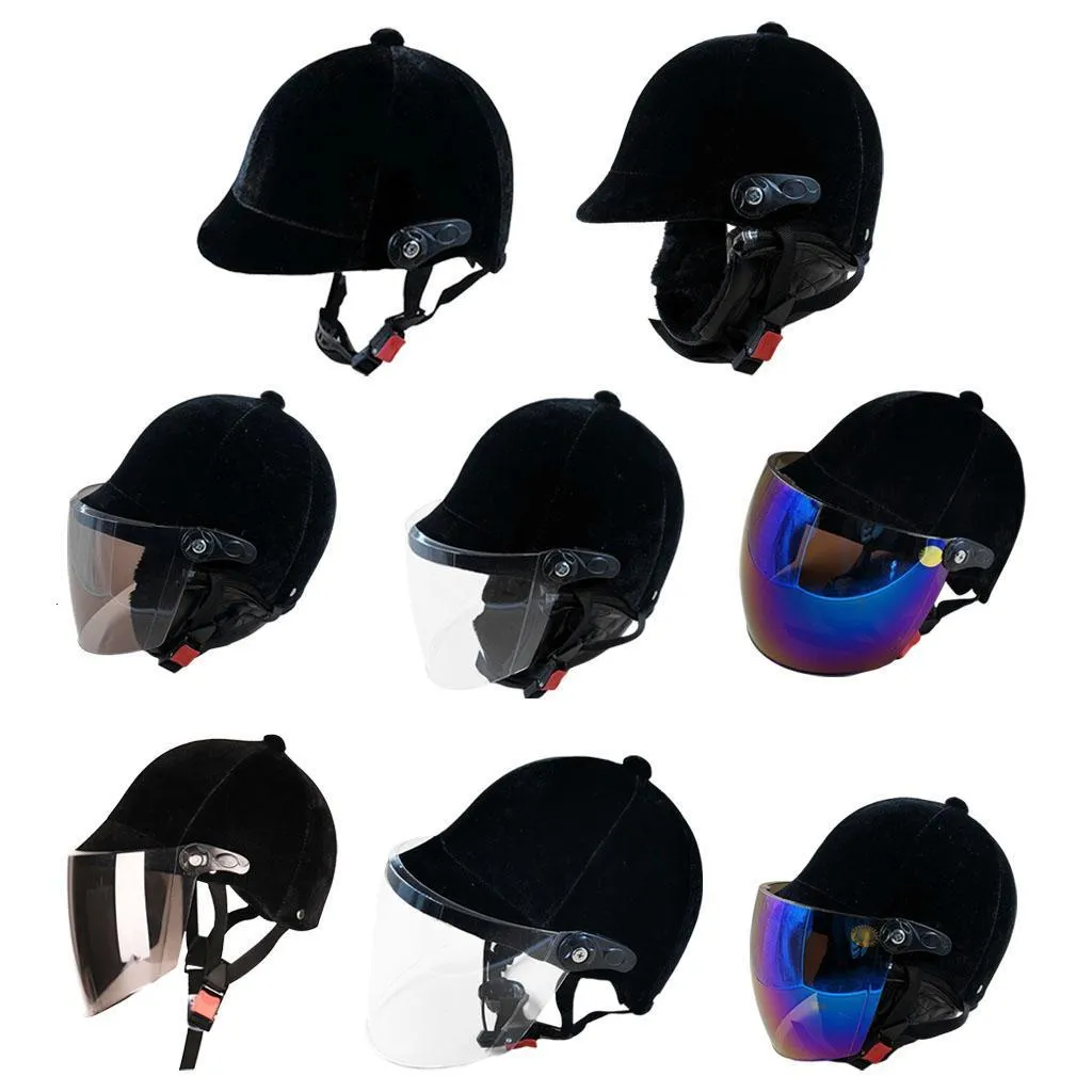 x Riding Helmet Removable Liner Breathable Safety Equestrian Hats Low Profile Adjustable for Mens Womens Girls Boys