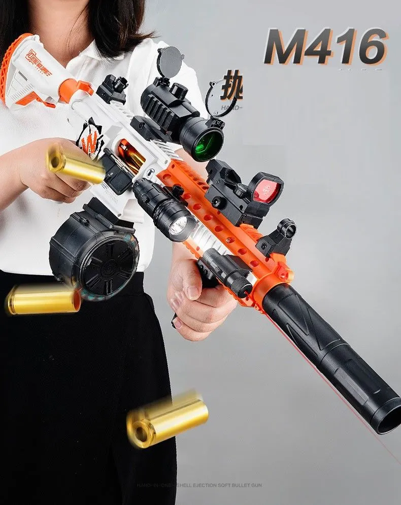 M416 Nerf Gun Electric Toy Gun: Blaster De Rifle De Francotirador ...