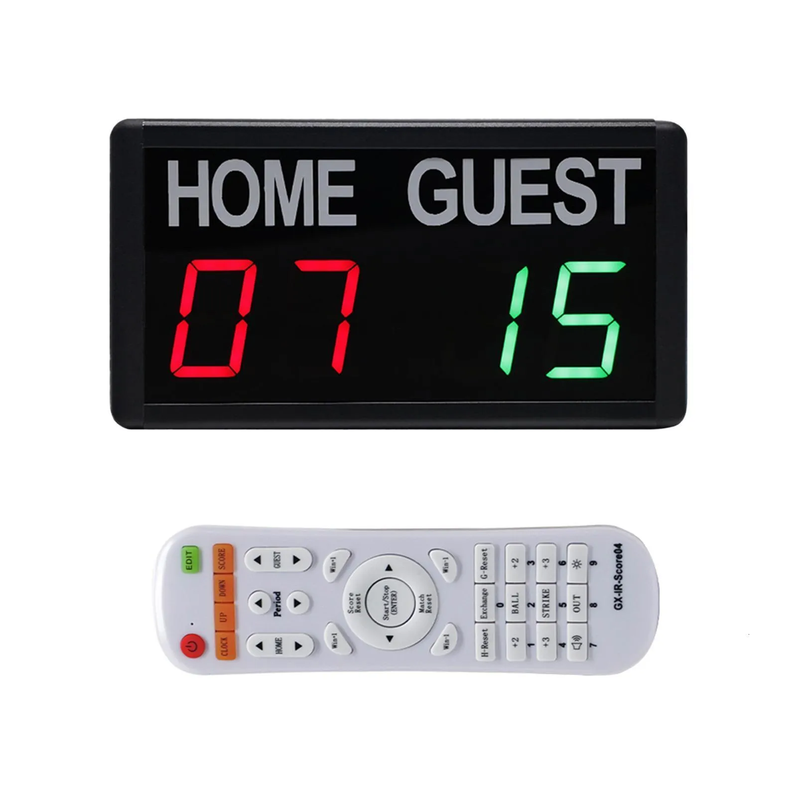 Portable Electronic Digital Board Wall Mount with Remote LED Tabletop Keeper for Indoor Games Tennis Volleyball Basketball Game