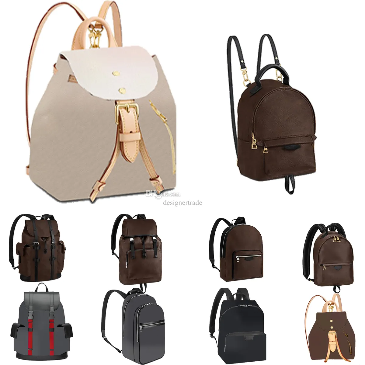 Designer-Rucksack-Stil, Palm Springs, Mini-Rucksäcke, Handtasche, Herren, Umhängetasche, Damen, Luxus-Designer, Schultaschen, Leder, Schwarz, Handtaschen, Rucksack, Designertrade