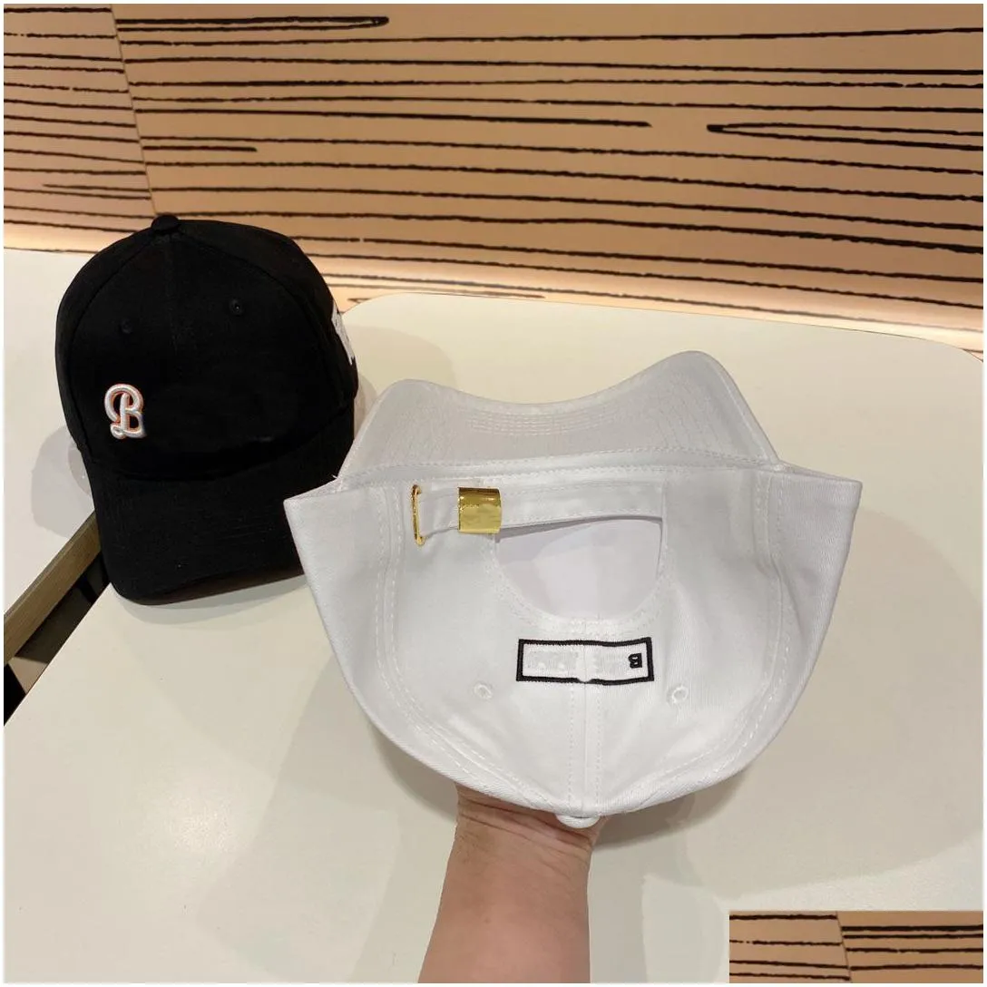 23ss 2color luxury brand fashion baseball cap summer men women letters print baseballs caps cotton couples pu leather casual hat