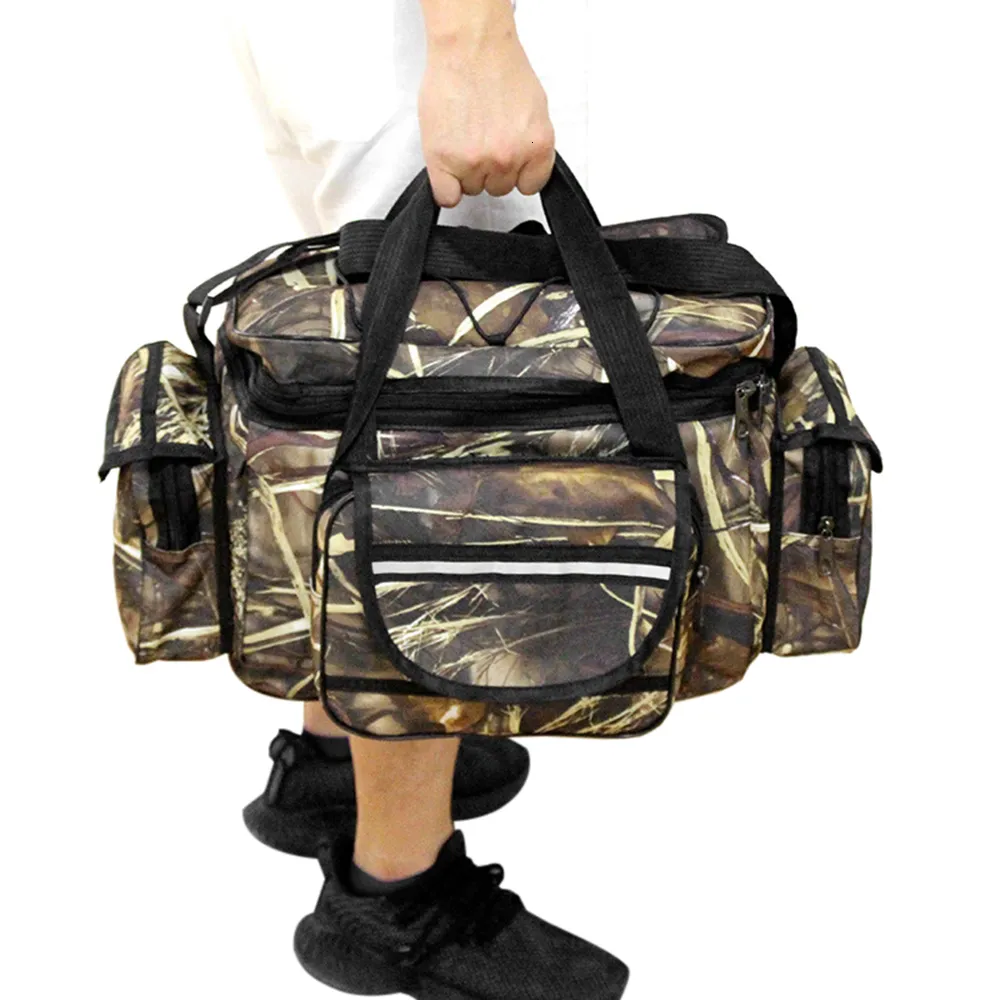 Large Capacity Waterproof Fishing Tackle Bag Ideal For Outdoor Travel And  Hunting Shoulder Strap And Storage Case For Ice Fishing Gear Bag 230619  From Wai05, $20.34