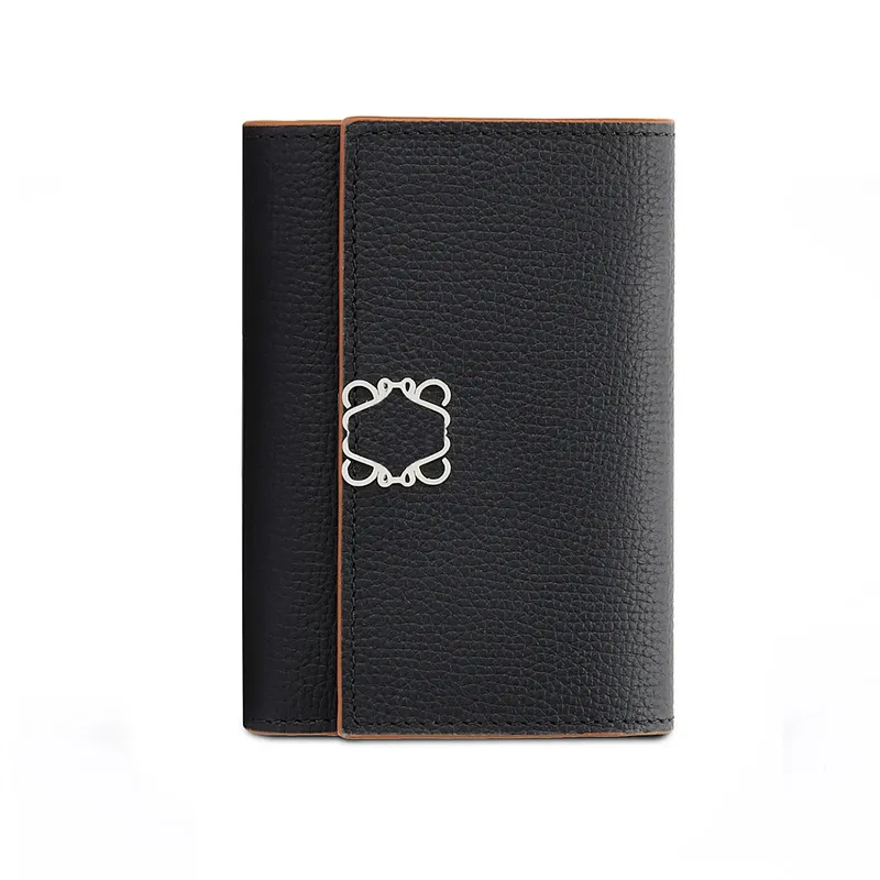 Fold Anagram Buckle Wallet für Herren Designer-Kartenhalter Vertikale Geldbörse Damen Luxus-Kartenhalter Reißverschluss Side Lo Herren-Geldbörsen mit Box