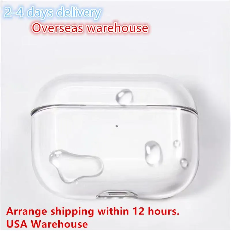 USA Stock pour AirPods Pro 2 Airpod 3 PROS ANC ACCESSOIRES DE CHEEFFICATION SILICONE SILICONE COUPE DE COUVERTURE DE COUVERTURE DE PROTECTION COMENT