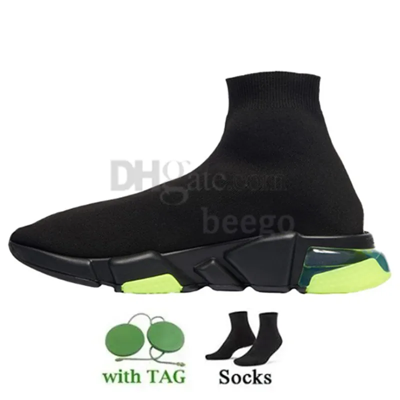 Balenciaga speed trainer yellow sole deals