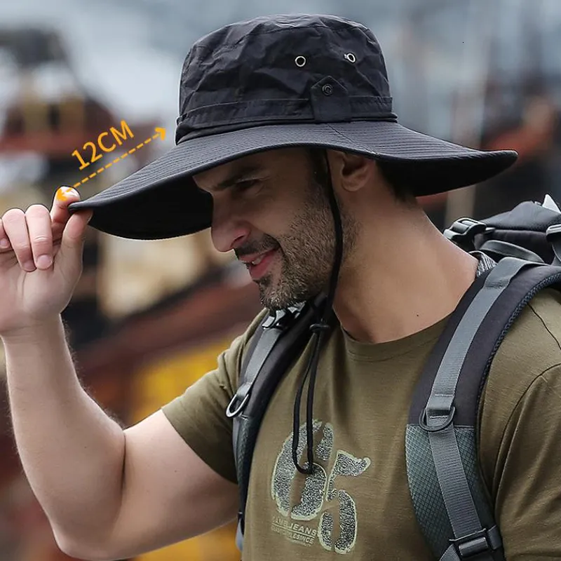 Breathable Mesh Wide Brim Boonie Hats For Men For Men Sun Protection,  Fishing, Camping, Hiking, Mountaineering Anti UV Panama Hat 230620 From  Pang03, $6.9