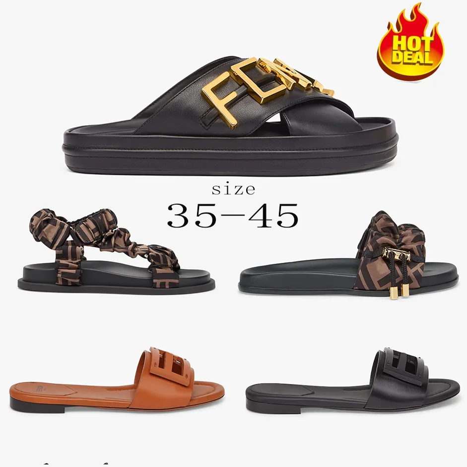 Summer Chic Designer F Sports Slippers Sliders For Men And Women