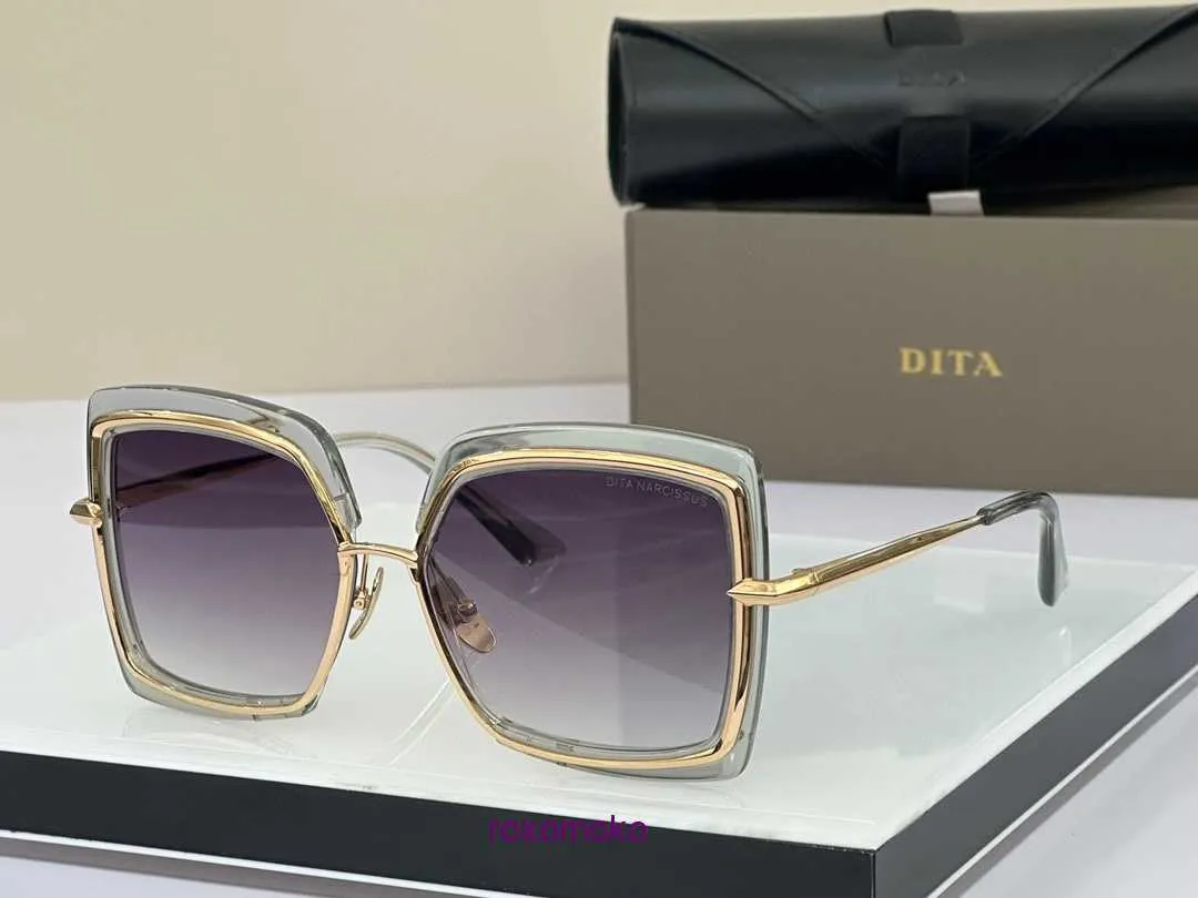 Top Original Wholesale Dita Sunglasses Online Store Women's Big Frame Dita Narcissus Dt Outdoor Activities Sunshade Xo