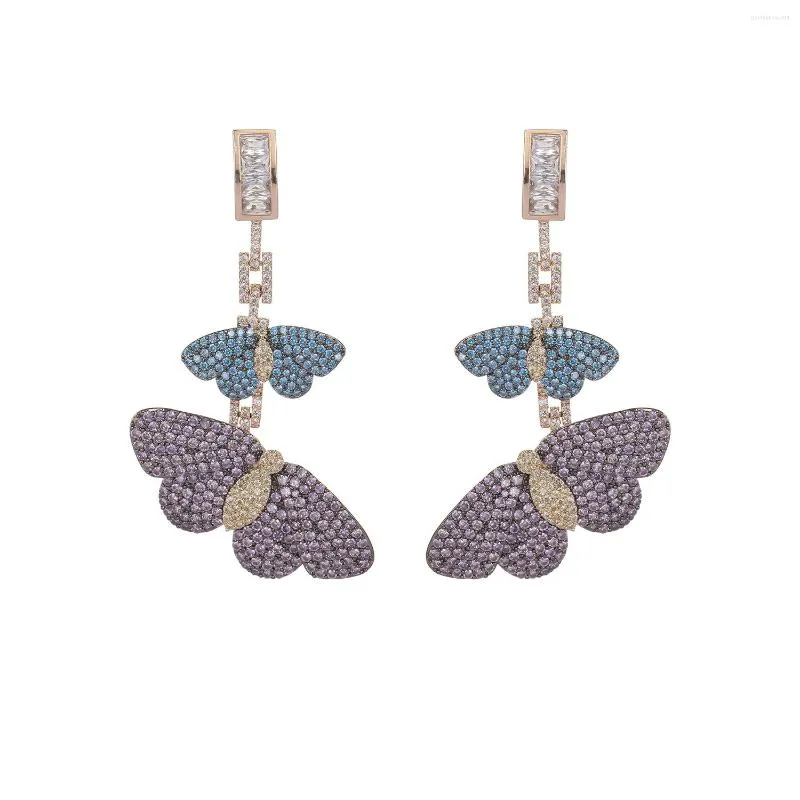 dangle earrings cubic zircon cz bee for wedding crystals bug earring bride women girlバースデーパーティージュエリーCE11167