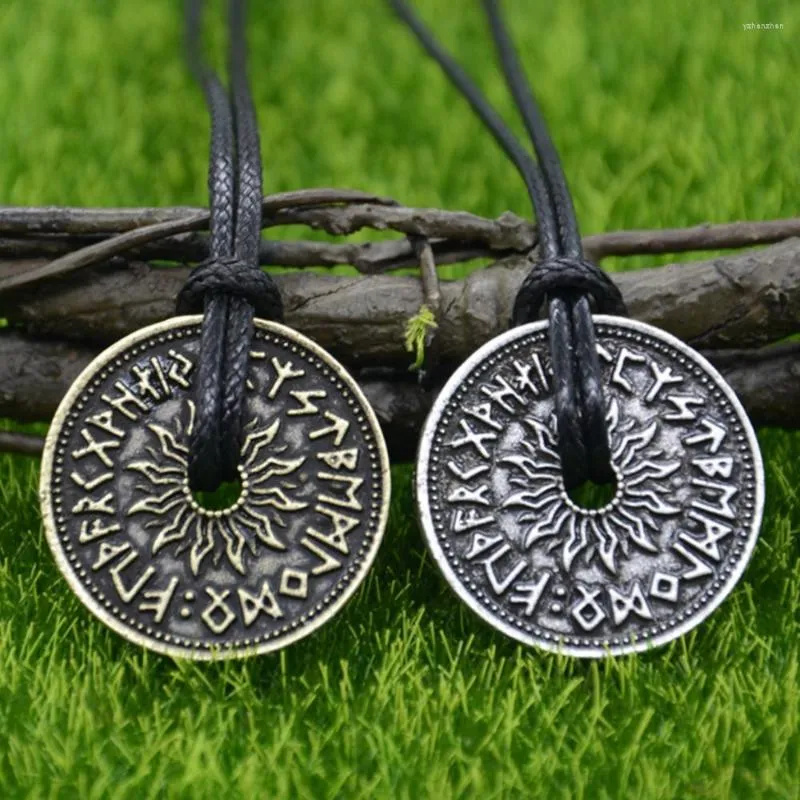 Hanger Kettingen Viking Runen Amulet Talisman Noorse Draak Bescherming Sieraden Touw Ketting Ketting