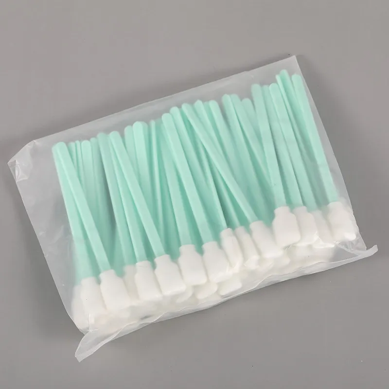 Cleaning Swab Kit 130 Pcs,Multi-Purpose Cleanroom Foam Tip,Square Round Cleaning Swabs 5 Types Lint Free Swabs For Inkjet Printer Print Head Optics Lens Camera Optical Equipment Automotive Detailing - View #2