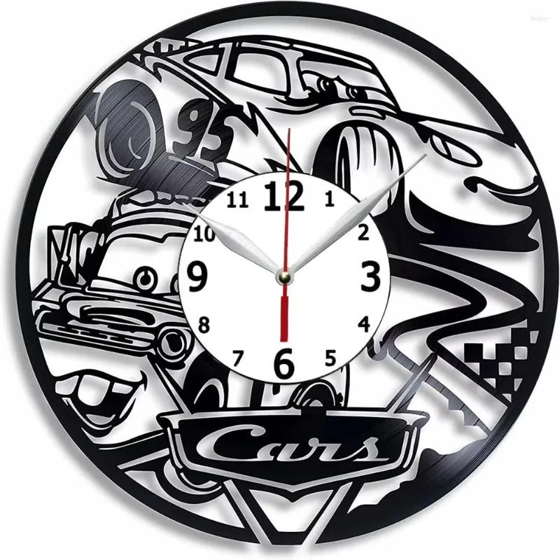 Wall Clocks Record Handmade 12' Racing Speeding Car Clock Decor Design Racer Gift