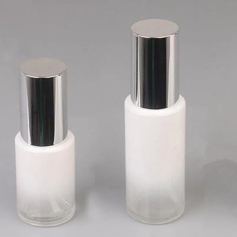 30 ml 50 ml Glass Fin Mist Spray Bottle/Emulsion Liquid Bottle Travel Portable Refillable Empty Pump Lotion flaskor Snabbfrakt F1021 DVXJP