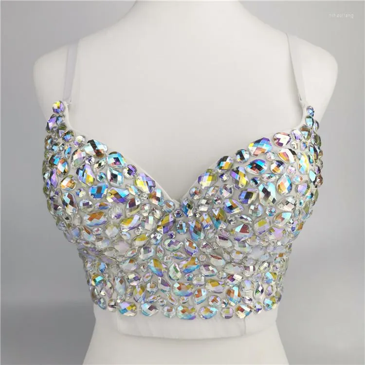 Kvinnors tankar sexiga bling strass nit