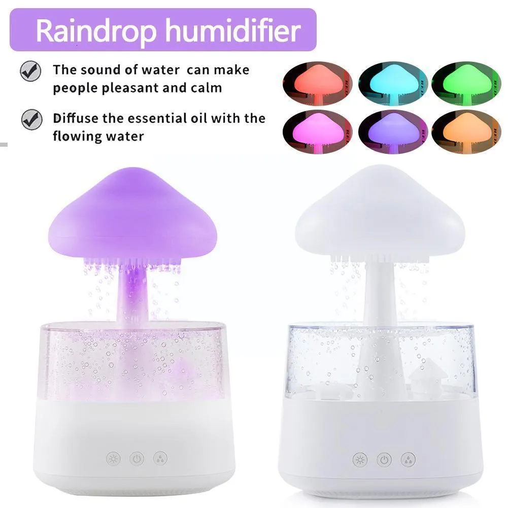 Humidificateur De Nuage De Pluie Avec Goutte Deau, Diffuseur De Nuage De  Pluie, Diffuseur De Champignon, Humidificateur De Nuage De Pluie Pour  Dormir, Économisez Plus Avec Les Offres De