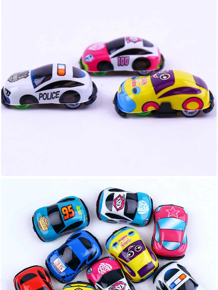 20pcs / lot Cartoon Toys Mignon Plastique Pull Back Cars Avion Jouets  Voitures Pour Enfant Mini Modèle de Voiture Drôle Enfants Jouets Maternelle  Jouets Ddj