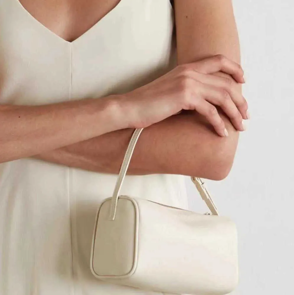 90s Style Leather Shoulder Bag Chic Mini Armpit Bag, Designer