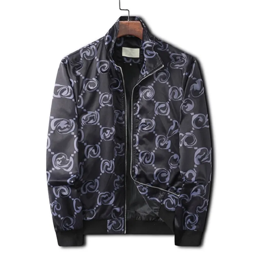 Nouvelle mode veste coupe-vent à manches longues hommes vestes vêtements poche zippée avec motif Animal grande taille vêtements M-3XL