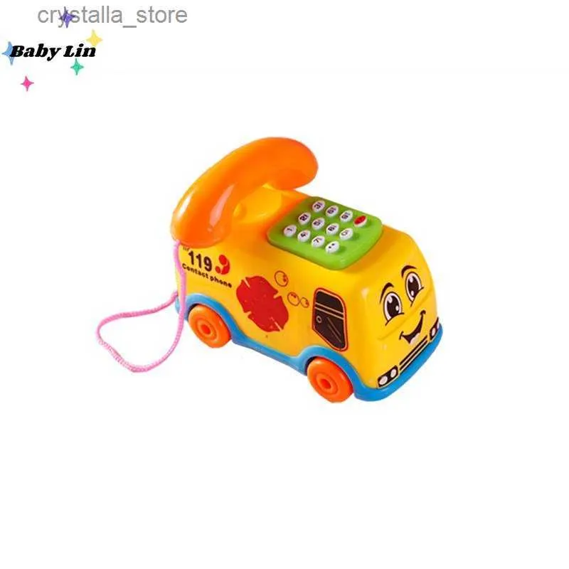 1st Baby Toys Music Cartoon Bus Telefon Utbildningsutvecklingsbarn Toy Gift Barn Tidigt l rande tr ning Baby Barn Game L230518