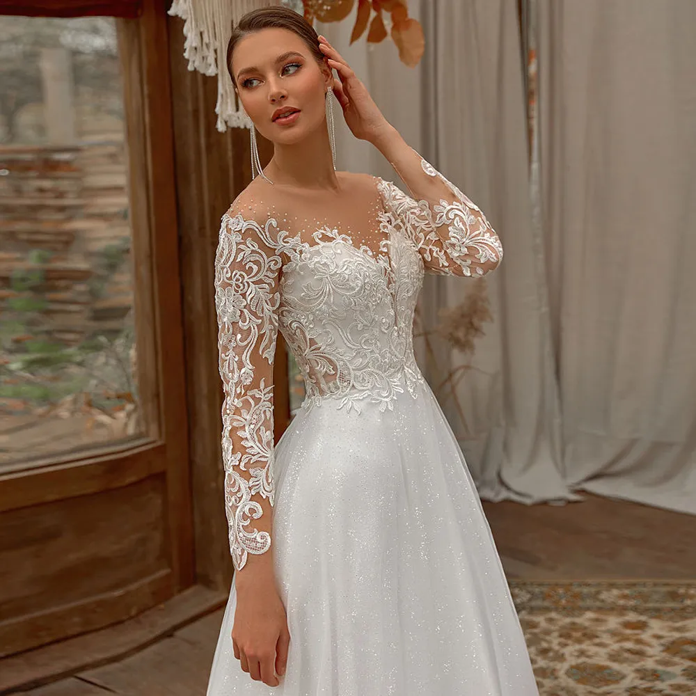 Botones Joya Vestidos De Novia Con Botones En La Espalda Vestidos - Main Image