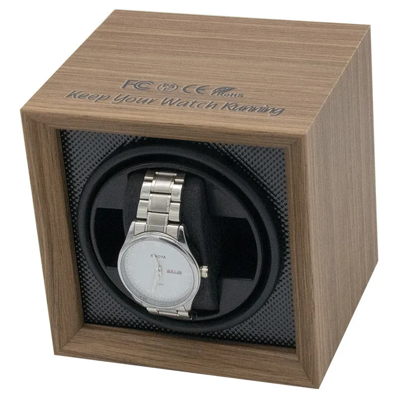 Watch Boxes Cases Watch Winder For Automatic Watches Usb Power Gebruikt Globally Mute Mabuchi Motor Mechanisch horloge Elektrisch Rotate Stand Box Houten 230619