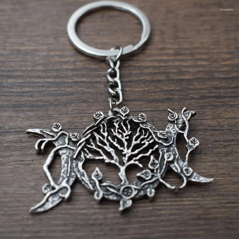 Porte-clés 1pcs Fashion Keychain Peace Tree Of Life Pour Femmes Hommes Cadeaux