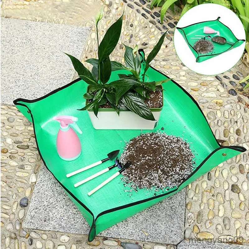 Jardinières Pots 50/68/75 / 100cm Tapis De Jardinage Transplantation Plante Tapis De Rempotage Imperméable Plantation Tapis De Rempotage Pliable Jardin Pot De Fleur Tampons R230620