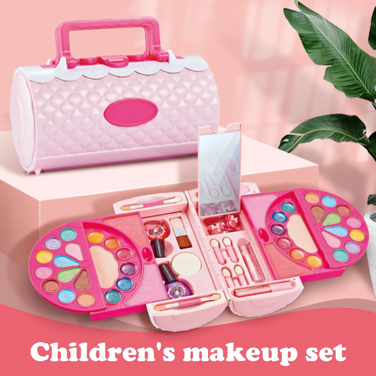 Juguetes de maquillaje lavables para niñas, kit de maquillaje para