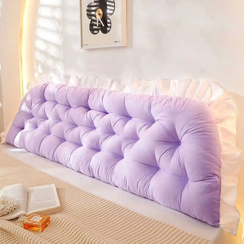 CushionDecorative Pillow Tatami Pillow Headboard Pink Pillow Bed Sleeping Neck Body Pillow Bedside Cushion Large Backrest Support Bolster Room Decor 230619