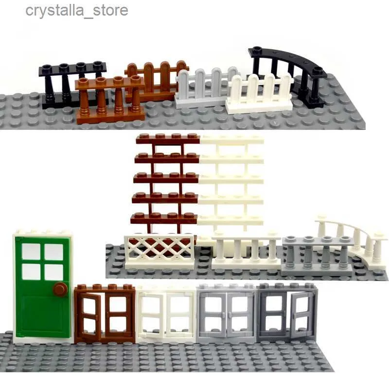 إكسسوارات Windows Building City Building Building Svials Ladder Moc Bricks Toy for Kid Compatible جميع العلامات التجارية Hot L230518