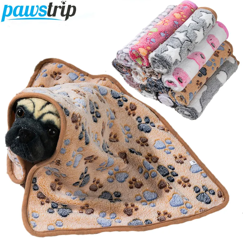 Chenils stylos chaud doux chien couverture tapis en peluche mince dormir pour chiens chats respirant chat couverture fournitures 230619