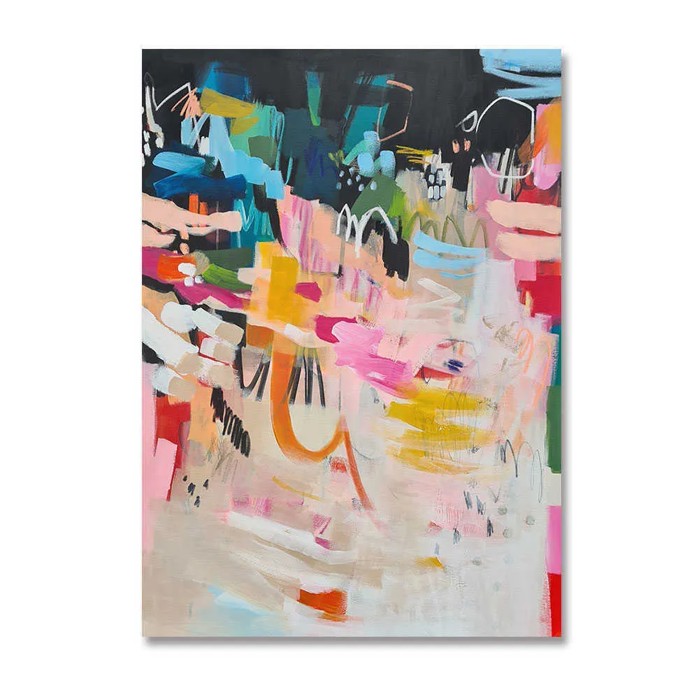 Modern Abstract Canvas Art - Colorful Impressionist Wall Decor for Living  Room, Frameless Painting Print, Contemporary Home Art from Dhgate Paintings  - price 6.32, image size:1000x1000