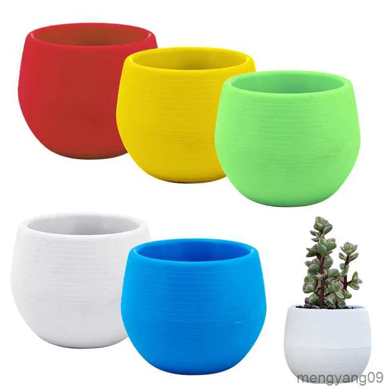 Planters POTS MINI PP Flowers Pot Plastic Harts Multicolor Cute Beautiful Plant Gräs Small Tree Planting Modern Style Home Garden Supplies R230620