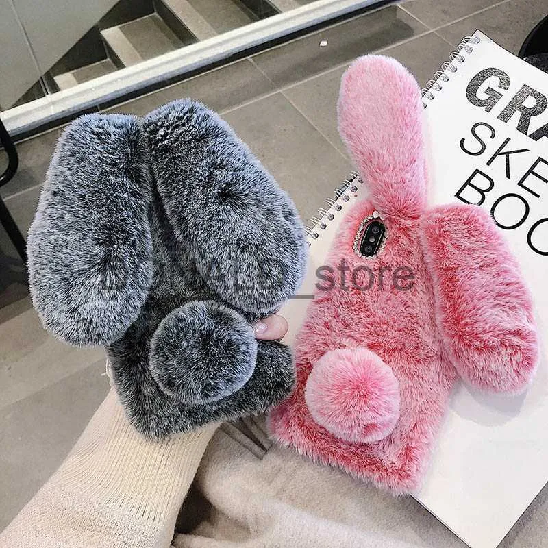 Bunny Phone Case: Plush Furry Cover With 3D Ears For... From Donald_store,  $5.36 | DHgate.Com