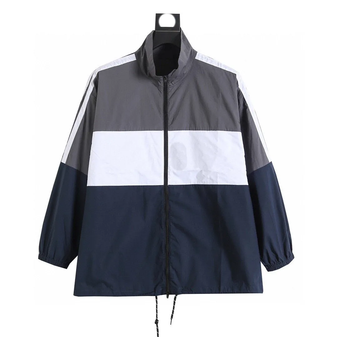 Mensjackor Ytterkläder Jacket Letter Print Windbreaker Oversize Coat Letter Pairs Fashion3089