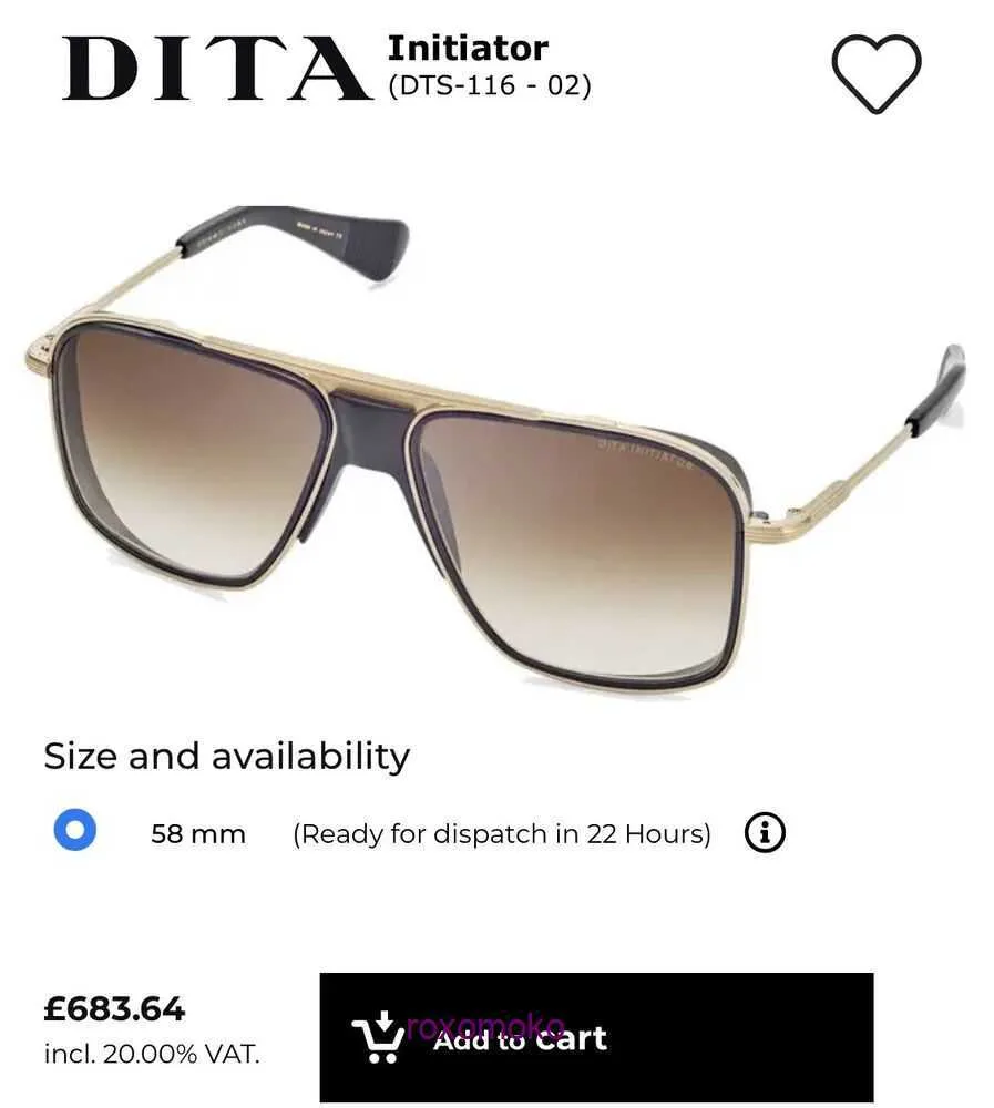 Top Original wholesale Dita sunglasses online store Used Initiator DTS116 58 02 Excellent Condition