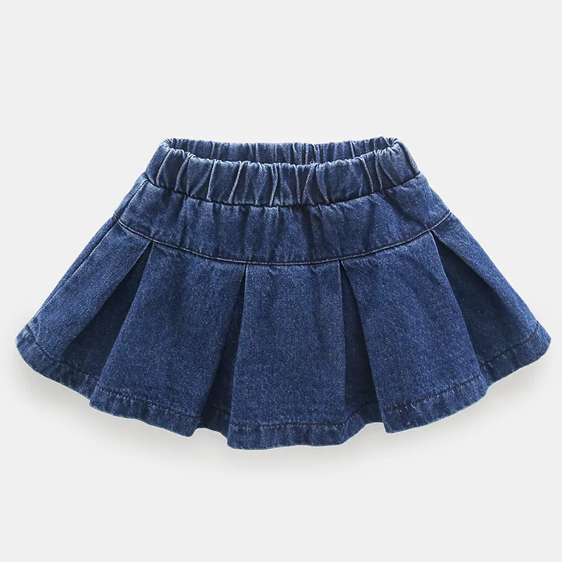 Skirts Summer Girls Skirt Denim All-Match Short Skirt Spring Fashion Stitching Clothes Kids Outfit Casual Baby Clothing 230619